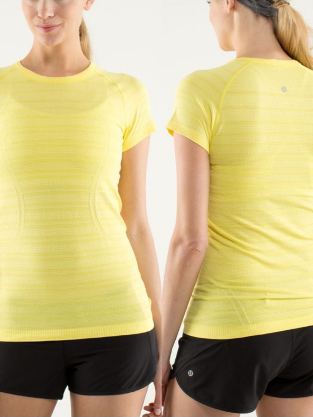 lululemon Swiftly Tech Shortโ Sleeve Crew Sizzle Yellow Sz 4